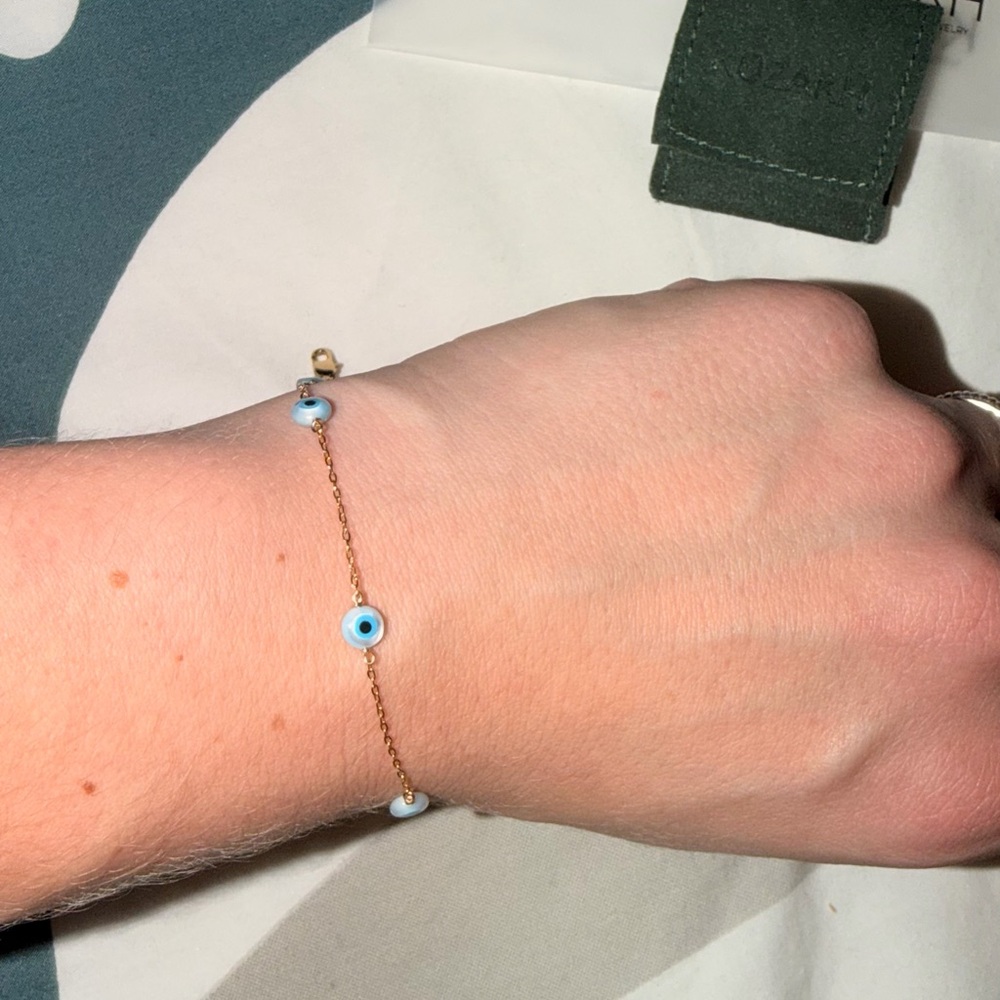 Gold Evil Eye Bracelet- Ojitos Bracelet